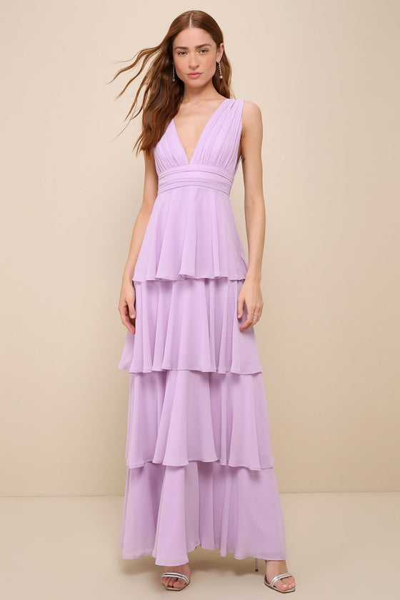 Amazing Evening Black Tiered Maxi Dress