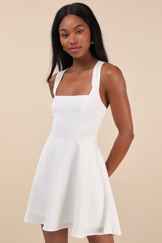 Admirably Chic Black Satin Lace-Up Mini Dress With Pocket