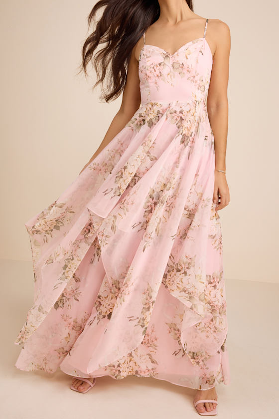 Breigh Yellow Floral Sleeveless Maxi Dress