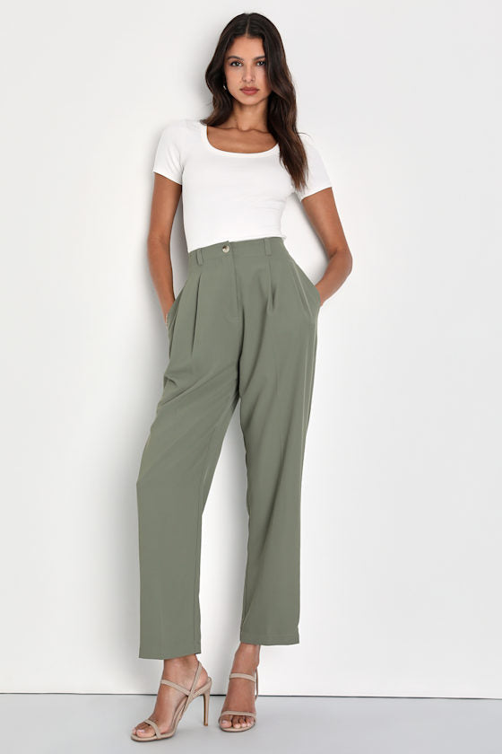 Sophisticated Company Black Straight Leg Trouser Pants