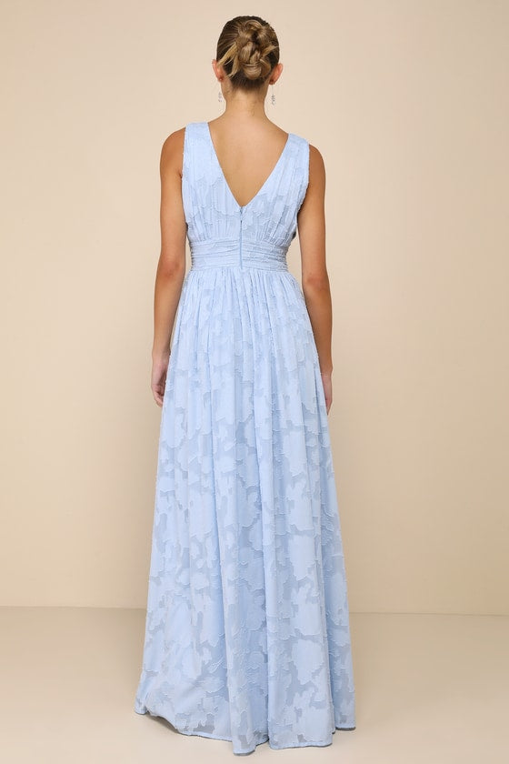 Sweet Sophistication Sage Green Burnout Floral Maxi Dress