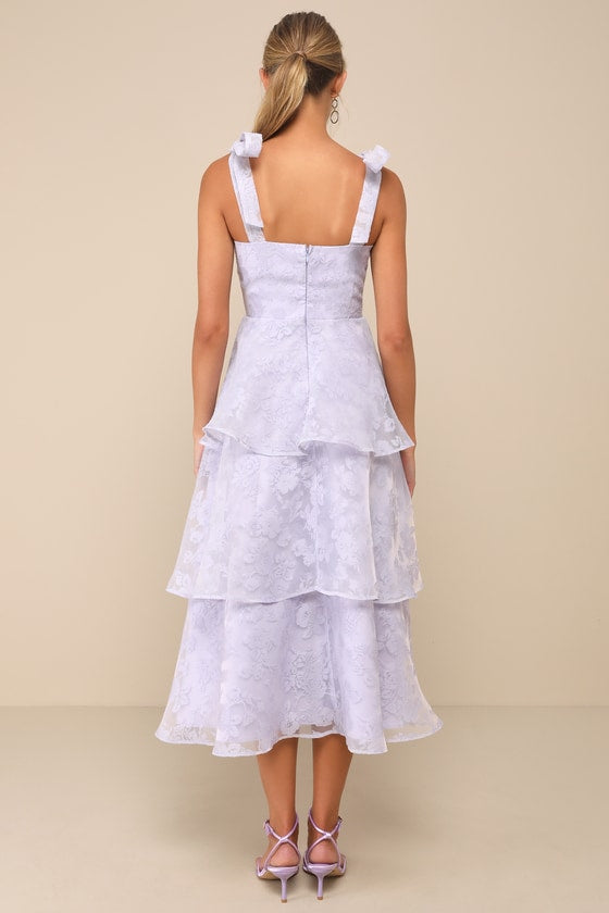 Glamorous Sweetie Sage Burnout Tie-Strap Bustier Midi Dress