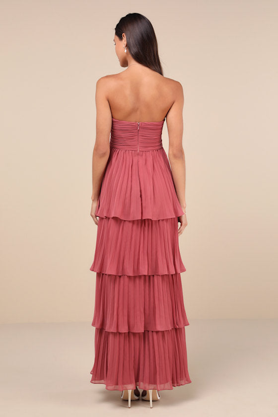 Seriously Sensational White Strapless Tiered Maxi Dress