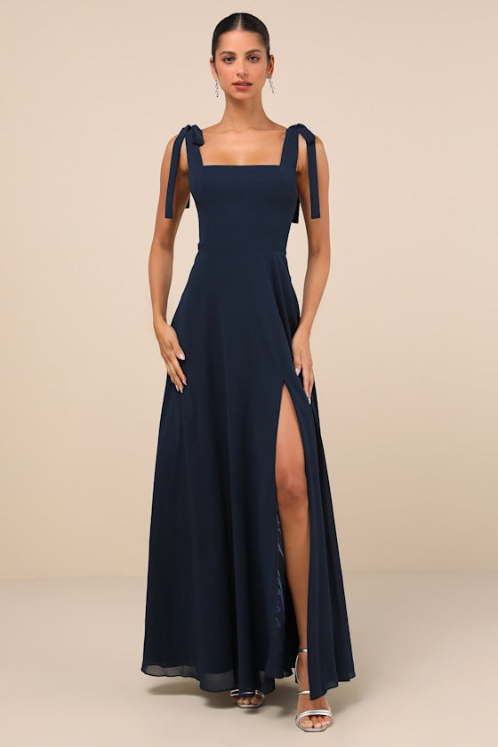 Love Me Forever Burgundy Square Neck Maxi Dress