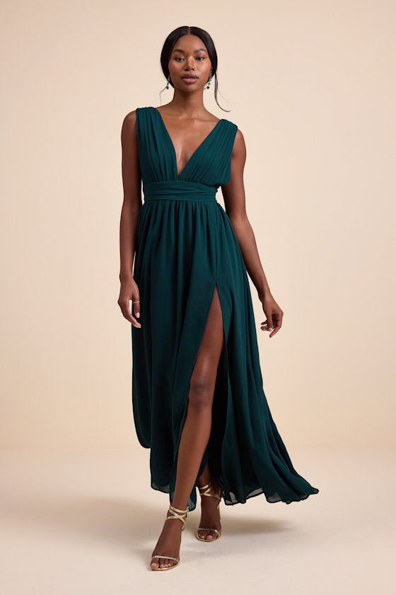 Heavenly Hues Pale Yellow Maxi Dress