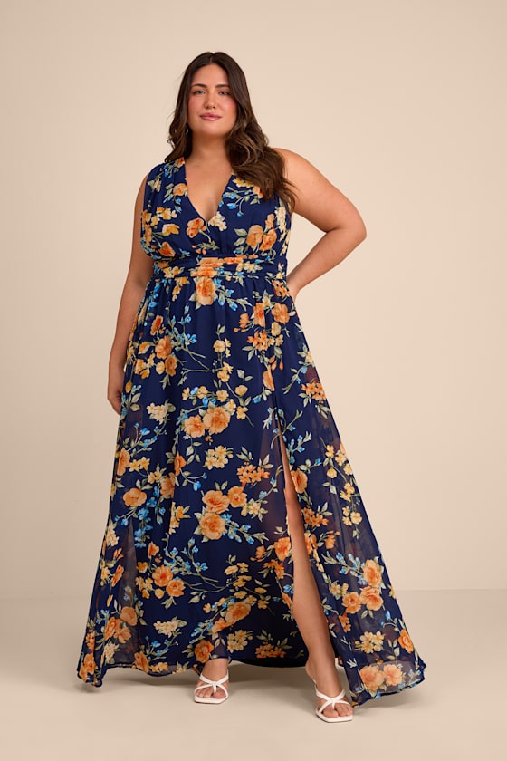 Heavenly Hues Pink Floral Maxi Dress