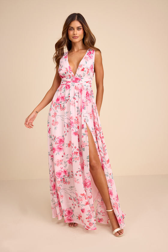 Heavenly Hues Blush Maxi Dress