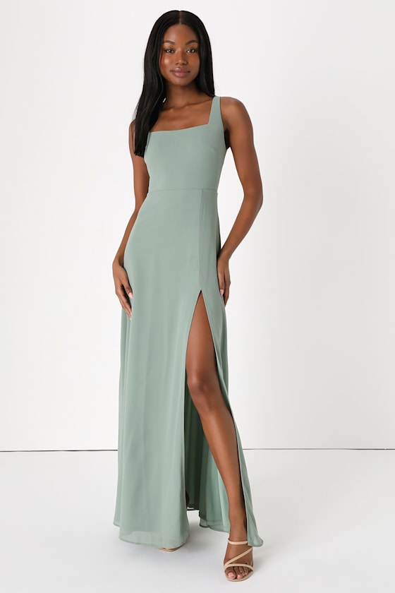 Remarkable Arrival Sage Brush Sleeveless Maxi Dress #Color_Sage Brush